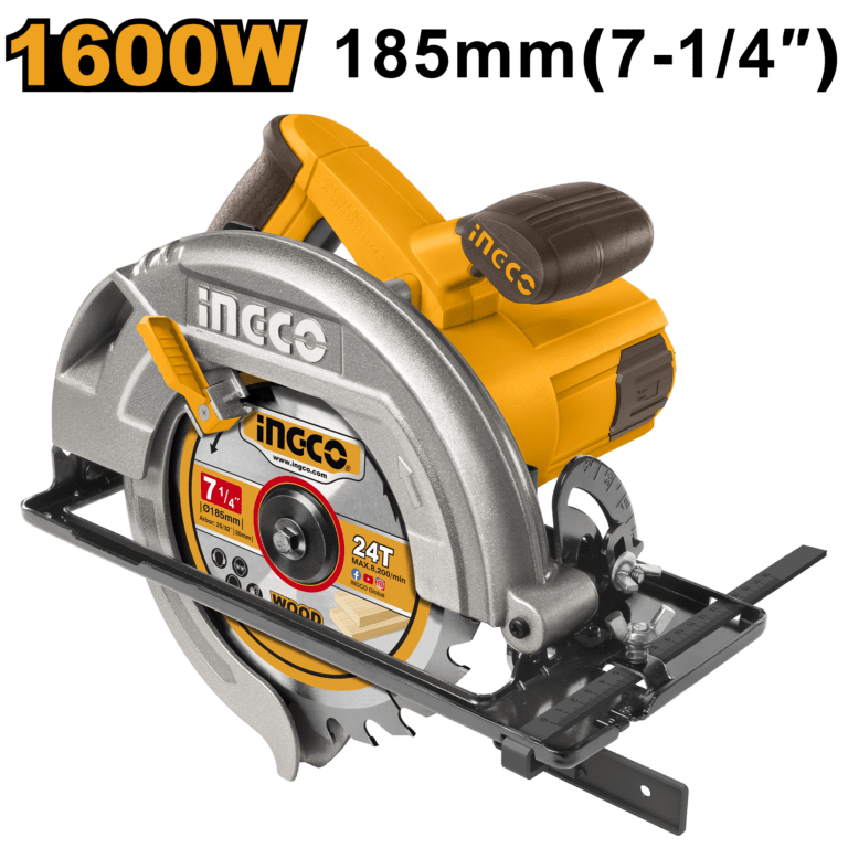 Циркулярная пила INGCO CS18568 INDUSTRIAL 185х20 мм 1,6 кВт