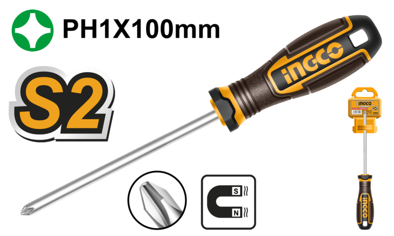 Отвертка крестовая INGCO HSDPH1100 INDUSTRIAL PH1x100 мм